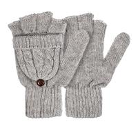 GALPADA Laine Pour Femme Avec Rabat Rabattable Mitaines Convertibles Pour Froid Hiver