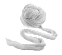 GALPADA Laine Synthétique pour Feutrage à L’Aiguille 250 G, Mèche Colorée Gris Blanc pour Artisanat DIY, Fil à Feutrer Humide Polyvalent pour Fabrication de Balles de Séchage