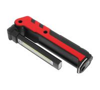 GALPADA Lampe D'inspection Lampe Torche Pliable Cob LED Rouge, USB Rechargeable, Rotation 270°, Câble USB et Crochet, pour Camping et Urgences