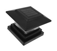 GALPADA Lampe Solaire Extérieure LED pour Jardin et Patio Éclairage Décoratif sur Poteau Lumière Jaune Chaud Économie Énergie Facile à Installer avec Batterie Intégrée Résistante et Noir