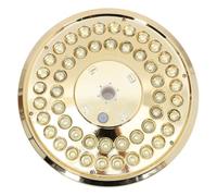 GALPADA Lampe Solaire Extérieure LED pour Mât de Drapeau Or en Abs 48 LED, Éclairage Puissant pour Camping et Parasol de Patio