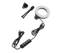 GALPADA Lampe Vidéoconférence Anneau Lumineux avec Clip et Trépied Éclairage LED Réglable pour Bureau et Vidéo Conférence Portable