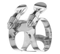 GALPADA Ligature Clarinette Nickelée Double Vis Compatible Clarinette Sib, Accessoire de Remplacement pour Bec Bémol Aigu, Usage Professionnel et Amateur