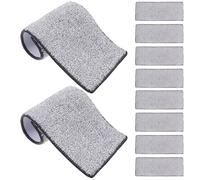 GALPADA Lingettes de Rechange Faciles à Installer pour Balai en Microfibre 10 Pièces Forte Absorption D'eau Serviettes Lavables pour Nettoyage Domestique