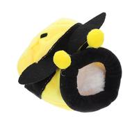 GALPADA Lit Chaud pour Hamster, Maison Cosy, Coupe Vent, Super Chaud | Doublure en Lint, Usage Sommeil et Décoration, pour Rat et Cochon D’inde, Jaune