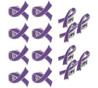 GALPADA Lot 20 Broches Épingles à Revers en Fer Couleur Violette pour Sensibilisation la Violence, Accessoires Solide pour Femmes Lors de Campagnes Sociales