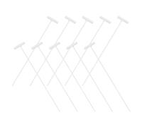 GALPADA Lot de 10 Barres de Fer Blanches pour Porte de Cage à Pigeons, Faciles à Installer et Amovibles, Accessoires pour Cage de Pigeon Viande