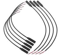 GALPADA Lot de 10 Câbles D'écouteurs Tressés Noirs 3,5 Mm Connecteur Femelle à Extrémité Ouverte en Cuivre et PVC pour Réparation et Extension Audio Mp4 et Appareils de Jeu