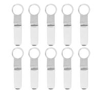 GALPADA Lot de 10 Clips de Ventilation pour Diffuseur de Parfum de Voiture Support Clip Blanc Cercle Allongé Adaptateur pour Grille D’Aération Accessoires Décoratifs pour Tableau de