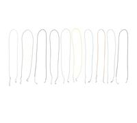 GALPADA Lot de 10 Cordons de Collier Ciré 1,5 Mm en Coton Ciré avec Fermoir de Homard et Chaîne D'extension, Solides et Réglables Fabrication de Bijoux Couleur Aléatoire