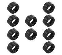 GALPADA Lot de 10 Écrous à Visser en Plastique Noir pour Support de Téléphone Voiture, Bagues de Serrage Compactes et Portables pour Fixation sur Ventilations Avant et Arrière