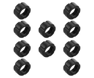 GALPADA Lot de 10 Écrous à Visser en Plastique Noir pour Support de Téléphone Voiture, Bagues de Serrage Compactes et Portables pour Fixation sur Ventilations Avant et Arrière