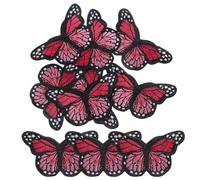 GALPADA Lot de 10 Écussons Thermocollants Papillon en Polyester pour Couture et Réparation de Vêtements, Décoration DIY Design Unique et Impact Visuel Vibrant