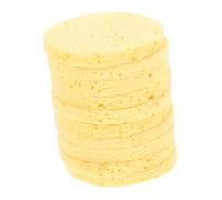 GALPADA Lot De 10 Éponges Exfoliantes Visage Rondes En Cellulose Épaisse 80x10mm Nettoyage Profond Peau Sensible Voyage