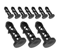 GALPADA Lot de 10 Goupilles de Verrouillage en Plastique pour Couvercle de Poubelle 240 L, Axes de Charnière Courts Compatibles Poubelles Extérieures, Remplacement pour Gestion des Odeurs