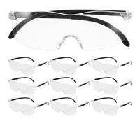 GALPADA Lot de 10 Lunettes Loupe de Lecture Noires pour Seniors Monture Légère et Réglable avec Grossissement Haute Définition pour Couture Lecture Ordinateur et Télévision