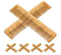 GALPADA Lot de 10 Peignes en Bambou Compacts pour Femmes, Peigne Démêlant Portable Adapté Soin Barbe, Design Écologique et Pratique