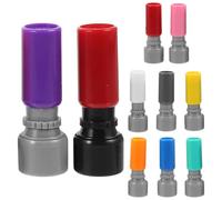 GALPADA Lot de 10 Petits Sceaux Ronds en Plastique pour Tampons Faits Maison, pour Ajouter Une Touche Personnelle et Créer des Présents Uniques