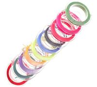 GALPADA Lot de 10 Rouleaux de Fil Élastique Coloré pour Fabrication de Bijoux, Cordon Élastique pour Bracelets et Colliers DIY, Fil à Perler Souple et Résistant pour Loisirs Créatifs