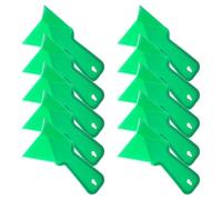 GALPADA Lot de 10 Truelles d'Angle en Plastique Vert pour Plaques de Plâtre Outil de Façonnage Intérieur Polyvalent Petite Truelle à Bordures pour Enduire et Lisser Angles Usage