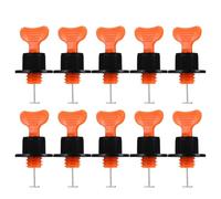 GALPADA Lot de 100 Cale de Nivellement pour Carrelage Mural et Sol Plastique Réutilisable Localisateur de Niveleur Aiguilles Interchangeables Outils de Bricolage pour Pose Précise et