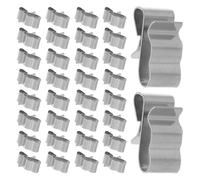GALPADA Lot de 100 Clips Câbles Photovoltaïques en Acier Inoxydable 304, Pinces de Serrage pour Fil Solaire 4 Mm², 0,5 Mm D'épaisseur, Fixation Résistante aux Intempéries pour