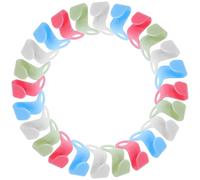 GALPADA Lot de 100 Crochets Suspendre en Plastique pour Cintres Gain de Place - Connecteurs de Rangement Peu Encombrants pour Armoire - Clips D’extension Multicolores - Organisation