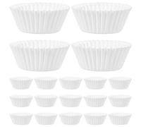 GALPADA Lot de 1000 Caissettes Cupcake en Papier Blanc, Jetables et Pratiques, Design Simple et Chic, Pâtisserie Cuisson des Muffins