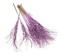 GALPADA Lot de 12 Branches Décoratives pour Sapin de Noël Pourpre Paillettes, Tiges en Fil de Fer et Plastique, Décoration Réaliste et Colorée pour Bibliothèque ou Pièce
