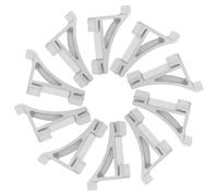 GALPADA Lot de 12 Clips de Fixation en Aluminium pour Étagère de Réfrigérateur et Congélateur Crochets Robustes Grosse Taille pour Support D’Étagère de Boissons Résistants aux Basses