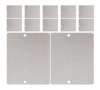 GALPADA Lot de 12 Feuilles de Mica Argentées pour Micro-ondes, Isolant Ignifuge Haute Résistance la Chaleur, Accessoires pour Appareils Cuisine