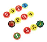 GALPADA Lot de 12 Pièces Magnétiques Numérotées de Remplacement pour Tableau d'Entraînement de Basketball Aimants Robustes Compatibles Petits Accessoires Magnétiques pour Conseil