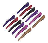 GALPADA Lot de 12 Pinces à Cheveux Bec de Canard en Acrylique 9,3 Cm Couleurs Mixtes Clips de Coiffure Élégants pour Femmes et Filles Accessoires pour Cheveux Coiffage Couleur Aléatoire