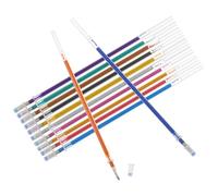 GALPADA Lot de 12 Recharges pour Stylo Gel Pailleté en Plastique pour Adolescents, Écriture Fluide et Aspect Lumineux, pour Bureau et Étude