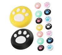 GALPADA Lot de 16 Protections Silicone Antidérapantes pour Joystick Switch, Poignées pour Manette de Patte de Chat, Coloris Assortis, Accessoires Gamer Kawaii pour Confort Plusieurs styles