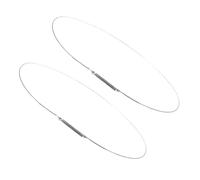 GALPADA Lot de 2 Anneaux de Retenue Universels en Acier Inoxydable 34 Cm pour Joint D’étanchéité de Porte de Lave-linge, Accessoires de Fixation Loquet à Ressort, Pièces de Rechange