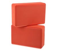 GALPADA Lot de 2 Blocs en Mousse EVA 120 G, Orange, Antidérapants, pour Yoga et Pilates, Adaptés la Pratique du Grand Écart et Exercices Physiques à Domicile