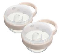 GALPADA Lot De 2 Boîtes à Tétine De Voyage Pour Bébé, Étuis Porte-tétine Portables Accroche, Protection Anti-poussière, Couleurs Panda, Rangement Hygiénique Pour Sorties Et Poussettes
