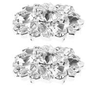 GALPADA Lot de 2 Boutons en Métal à Facettes Brillantes Décorations Détachables pour Chaussures de Mariage et Loisirs Créatifs Embellissements Ronds pour Couture et Accessoires DIY