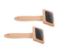 GALPADA Lot de 2 Brosses à Feutrage à L'aiguille en Bois, Petite Taille, Brosse Cardeuse à Main pour Laine, Carde de Toilettage pour Chien, Outil de Feutrage Artisanal pour Nettoyage