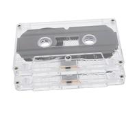 GALPADA Lot de 2 Cassettes D'enregistrement Audio Vierges 30, Style Vintage, Plastique Solide, Étiquettes Faciles à Écrire pour Usage Éducatif et Enregistrement Vocal
