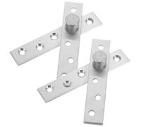 GALPADA Lot de 2 Charnières Pivotantes en Acier Inoxydable Charnières Cachées à Rotation 360° Taille Moyenne pour Portes en Bois et Aluminium Quincaillerie de Porte Industrielle