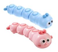 GALPADA Lot De 2 Chenilles Mécaniques Réalistes pour Enfants Jouets De Bain À Remonter De Fête pour Tout-Petits Jouets Sensoriels pour Enfants Amusants pour