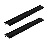 GALPADA Lot de 2 Couvre-trous en Silicone Noir Antidérapant pour Cuisinière, Protection du Four, Adapté aux Espaces Entre Plaques et Zones D'évier, Facile à Installer