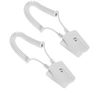 GALPADA Lot de 2 Crochets Adhésifs Anti-Perte Universels pour Télécommande, Câble de Sécurité Carré en Plastique Rigide, Support Pratique pour Télécommande TV et Petits Objets,