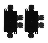 GALPADA Lot De 2 D'Éclairage Étanches Pour Câbles - Bornes Pour Lampes LED De Jardin, Petit Aménagement Paysager, Cour Et Tunnel - Boîtier En Plastique Pour Fontaine Extérieure