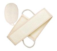 GALPADA Lot de 2 Éponges Naturelles en Luffa Exfoliantes Sangle, Nettoyage Profond du Corps et Dos, pour Hommes et Femmes