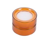 GALPADA Lot de 2 Humidificateurs Ronds en Plastique Transparent Orange Éponge pour Doigts Outil de Bureau pour Papiers de Comptage Gestion Financière et Comptage Rapide