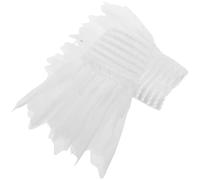 GALPADA Lot de 2 manchettes fausses manches décoratives accessoires pour manches de vêtements fausse manche pour manteau en polyester blanc feuille dentelle pour shirts