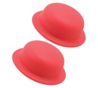 GALPADA Lot de 2 Manchons Anti-brûlure en Silicone Rouge, Universels pour Bouton de Couvercle de Casserole, Résistants la Chaleur, Accessoires Pratiques Cuisine Sécurisée et Entretien
